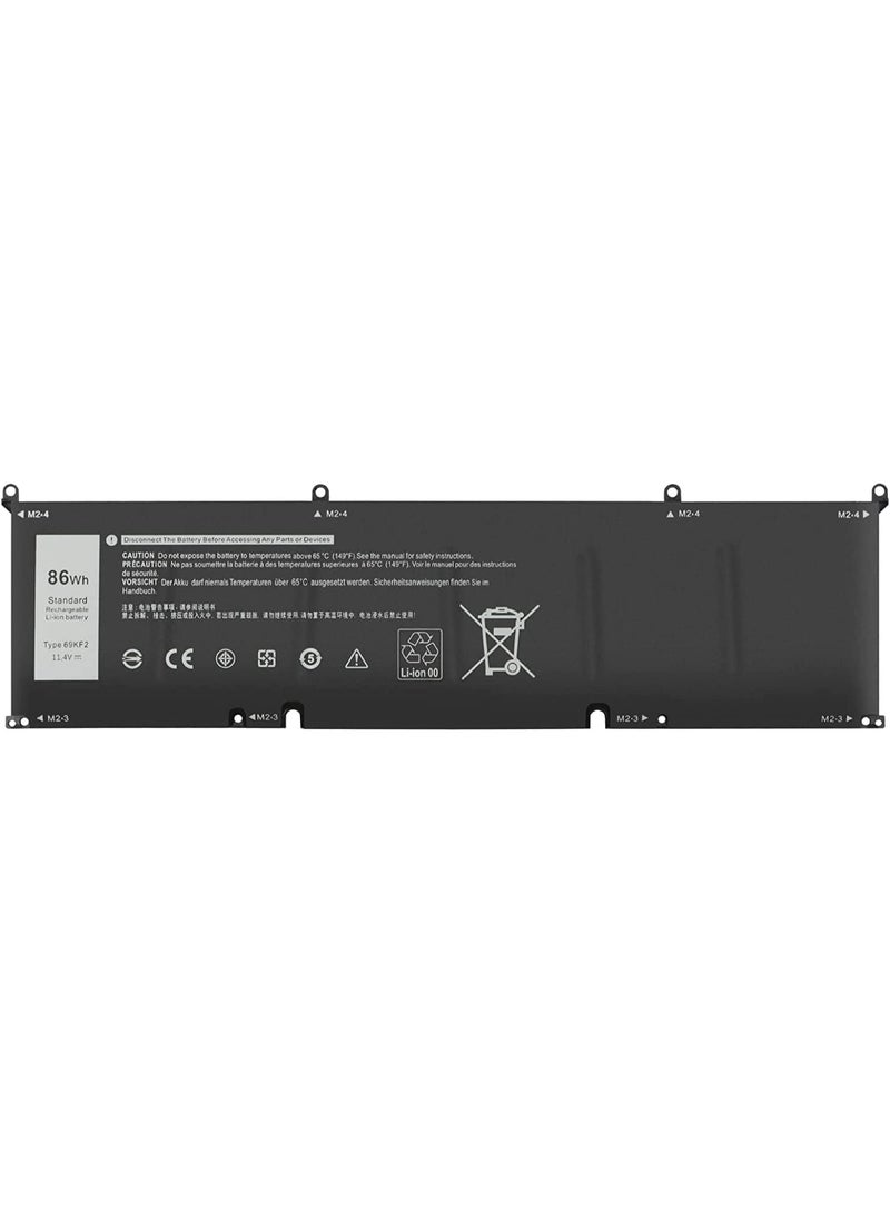 بطارية 69KF2 متوافقة تمامًا مع أجهزة Dell G7 15 7500 و XPS 15 9500/9510 و Precision 5550 و M15 R3 و M17 R3 - Image 1
